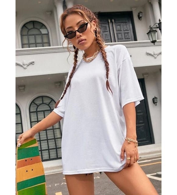 Women's Oversized T-Shirt Sewing Pattern PDF, Relaxed Loose Fit for Sizes S to XL, Easy DIY Women's Clothing, Printable A4 Letter and A0