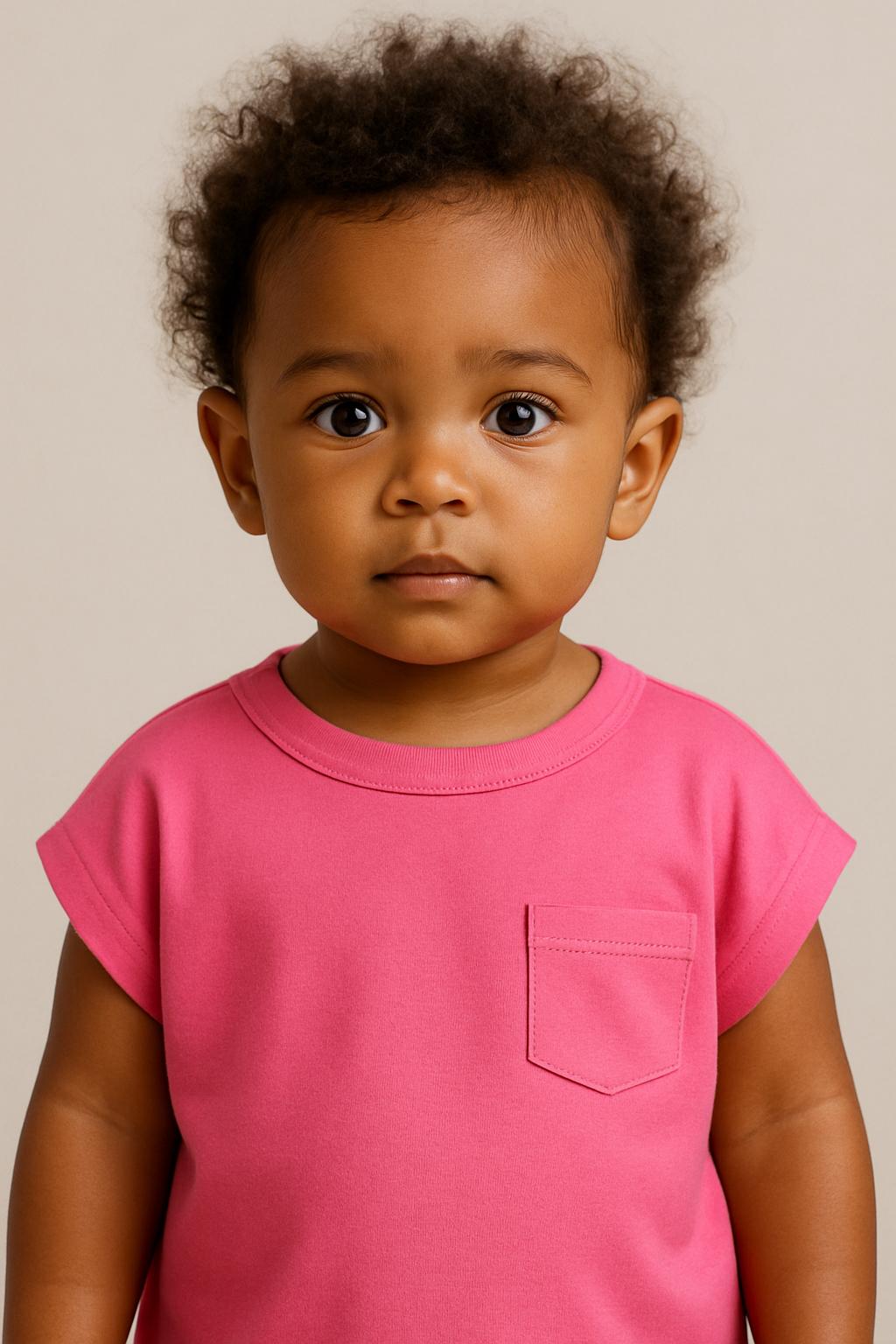 Baby & Kids’ T-Shirt with Pocket Sewing Pattern  Digital PDF Sizes 0M–6Y  Beginner Friendly DIY Children’s Clothing  Printable Sewing File A4 Letter A0