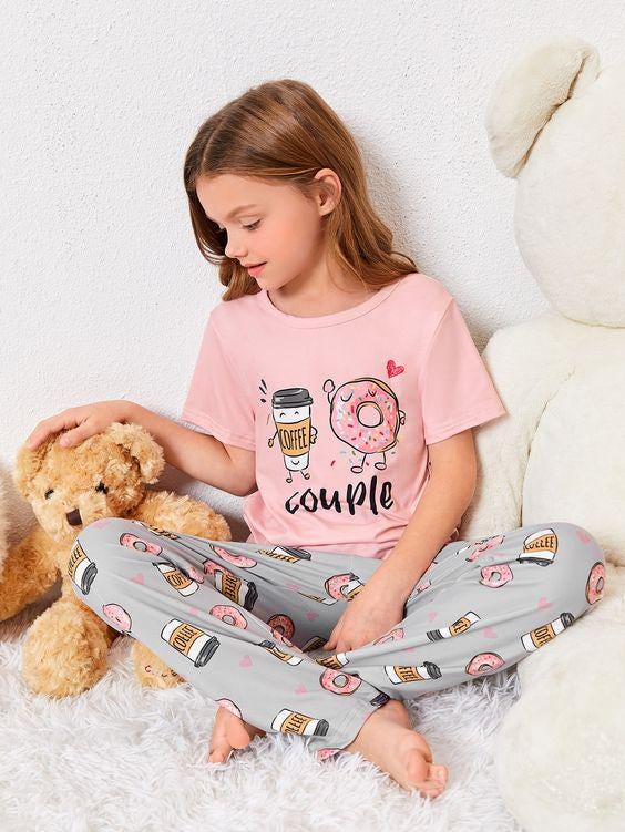 Kids’ Pajama Set Sewing Pattern  Digital PDF Sizes 3–14Y  Unisex Children’s Sleepwear  Beginner Friendly DIY Clothing  Printable Sewing File A4 Letter A0