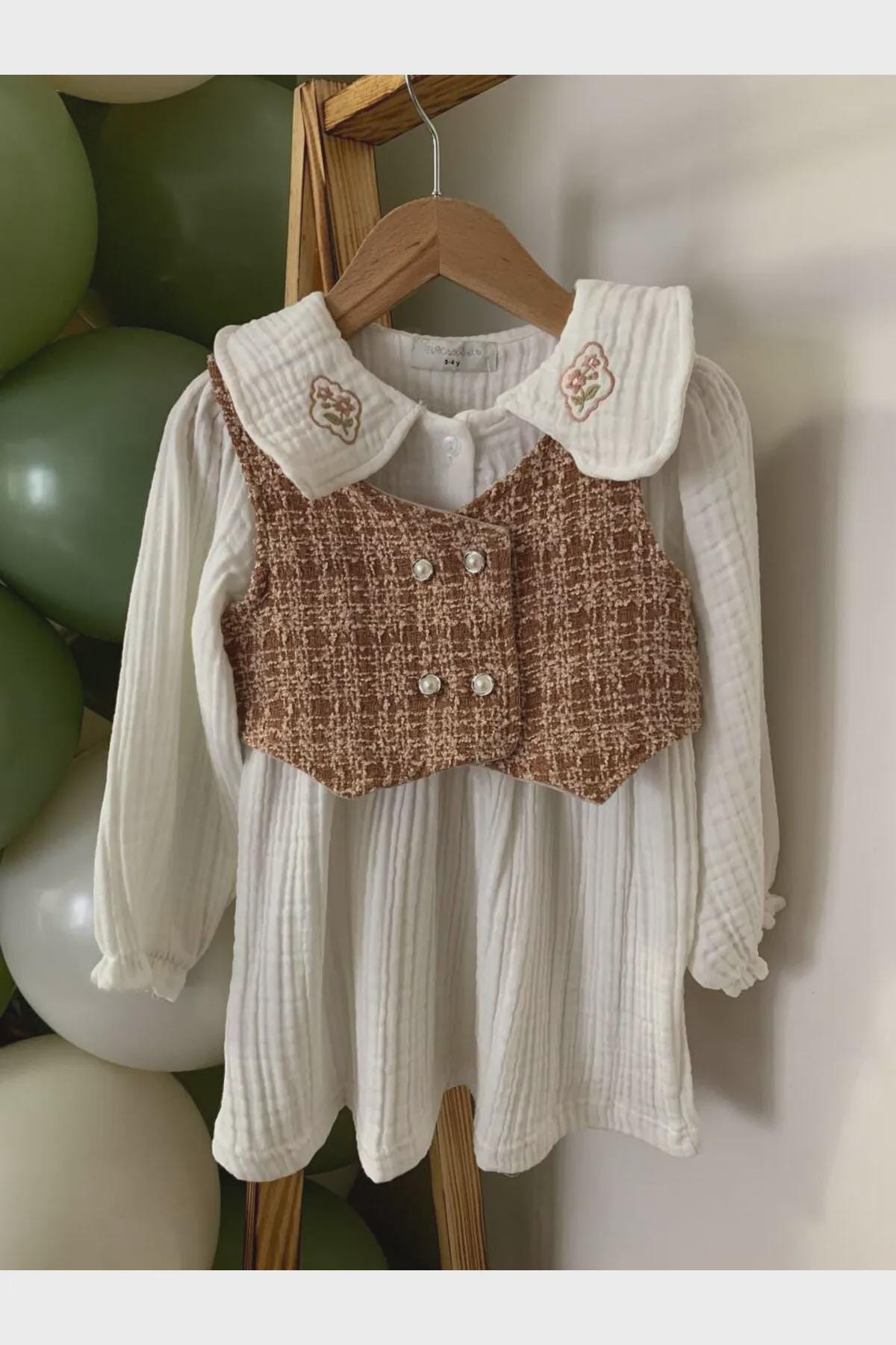 Kids Lined Crop Vest Sewing Pattern PDF, Ages 2 to 10 Years, Easy DIY Children Waistcoat, Printable A4 Letter and A0