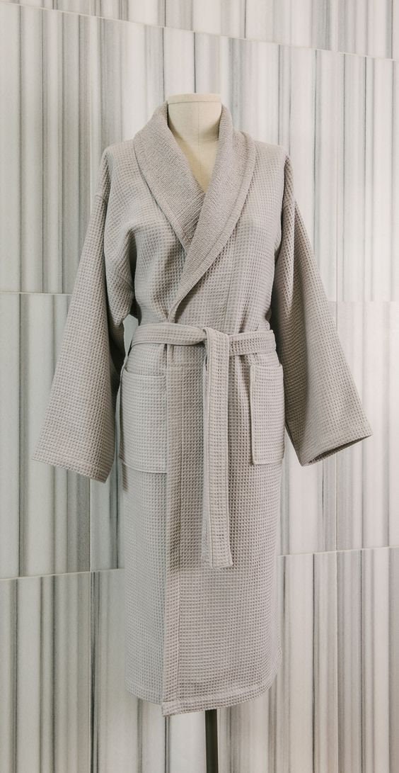 Shawl Collar Bathrobe Sewing Pattern PDF, Unisex Sizes S to 3XL with Deep Pockets and Belt, Easy DIY Robe, Printable A4 Letter and A0