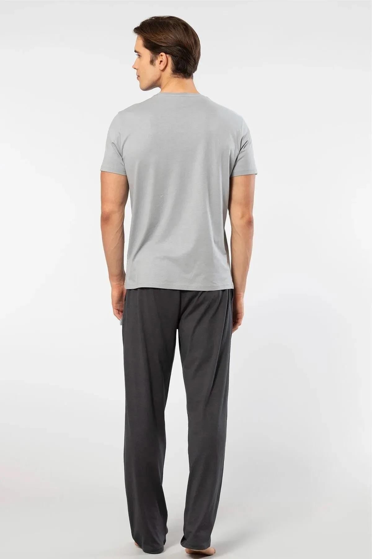 Men’s V-Neck T-Shirt & Pajama Set Sewing Pattern  Digital PDF Sizes S–5XL  Beginner Friendly DIY Sleepwear  Printable Sewing File A4 Letter A0