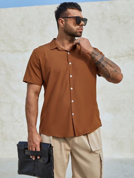 Men's Bowling Shirt Sewing Pattern PDF | Sizes S–XXL | Intermediate | Printable A4 Letter A0